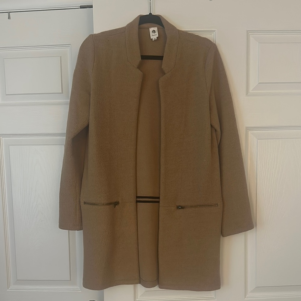 Vici Tan Teddy Jacket Cozy Minimalist Design